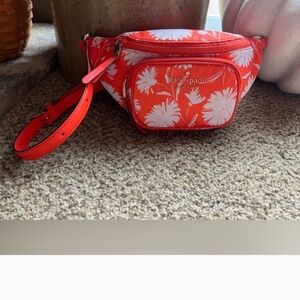 Kate Spade Orange Floral Crossbody Bag